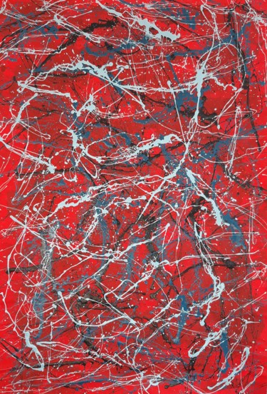 Картина под названием "Abstract grande tai…" - Daniel Ene, Подлинное произведение искусства, Эмаль