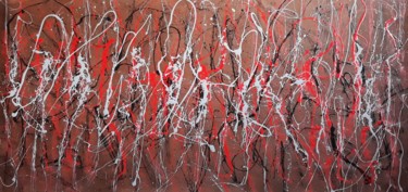 Картина под названием "Abstract grande tai…" - Daniel Ene, Подлинное произведение искусства, Эмаль