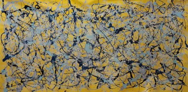 Картина под названием "Abstract grande tai…" - Daniel Ene, Подлинное произведение искусства, Эмаль