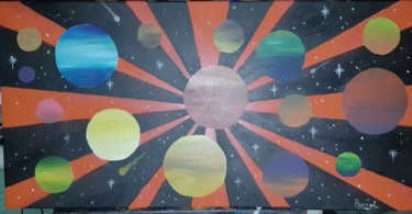 Peinture intitulée "Alignements" par Pascal, Œuvre d'art originale