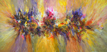 Painting titled "Diffuse Shining L 1" by Peter Nottrott, Original Artwork, Acrylic