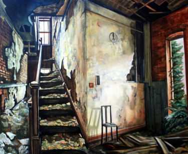 Foyer des songes 绘画 标题为“Foyer des songes” 由Bellule' Art, 原创艺术品, 油 安装在木质担架架上