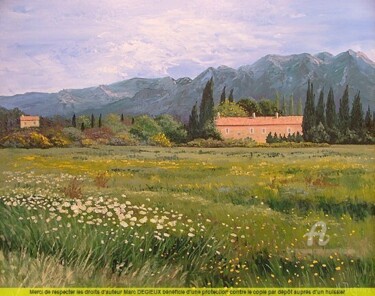 Peinture intitulée "Printemps dans le L…" par Marc Degieux, Œuvre d'art originale, Autre