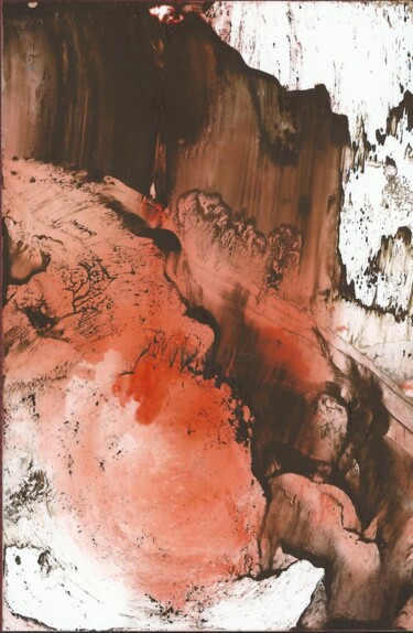 Painting titled "P 2" by Pascale Mougin, Original Artwork, Ink