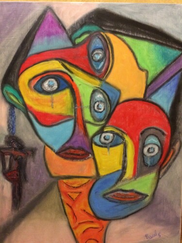 Peinture intitulée "Trilogie" par Pascal 5, Œuvre d'art originale