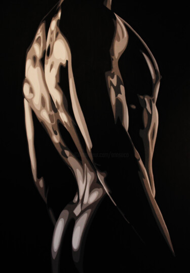 Peinture intitulée "" Suggestion n°1"" par Ann'Soco, Œuvre d'art originale, Acrylique