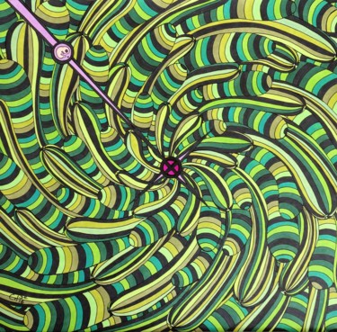 Desenho intitulada "Embryon cosmique 1" por Vincent Gibert, Obras de arte originais, Marcador