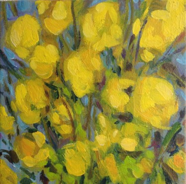 제목이 "Boutons d'or"인 미술작품 Anyck Alvarez Kerloch로, 원작, 아크릴