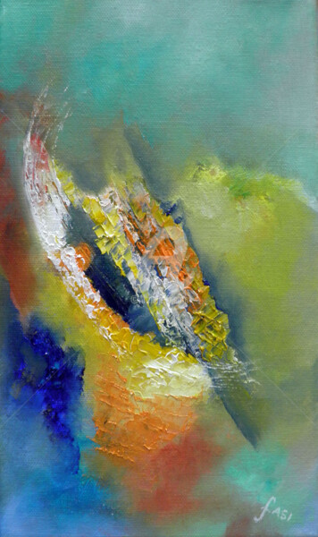 Peinture intitulée "Oscillation." par Fasi, Œuvre d'art originale, Huile