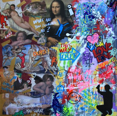 Colagens intitulada "Versus" por Valérie Weiland (VALpapers), Obras de arte originais