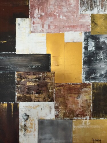 Peinture intitulée "Le monde cubiste" par Alain Erpelding, Œuvre d'art originale, Acrylique