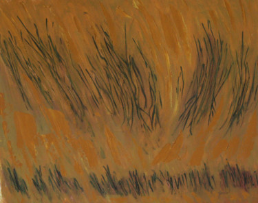 Peinture intitulée "estran" par Guénaël Henrion, Œuvre d'art originale, Huile