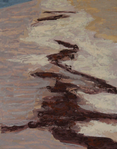 Peinture intitulée "greve-12" par Guénaël Henrion, Œuvre d'art originale, Huile