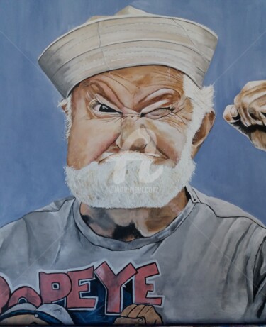 绘画 标题为“,,Popeye ?"” 由Sandy Hofman, 原创艺术品, 丙烯