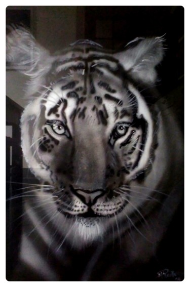 绘画 标题为“Tigre” 由Aéro, 原创艺术品, 喷枪