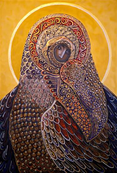 绘画 标题为“Kruk / Raven” 由Dorota Szpil, 原创艺术品, 彩画