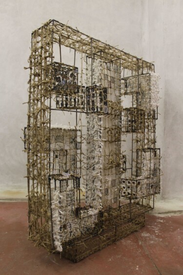 Sculpture intitulée "Sans titre" par Coco Vewenda, Œuvre d'art originale, Métaux