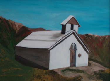 Peinture intitulée "Notre-Dame de Gap (…" par Maï Girac, Œuvre d'art originale, Huile