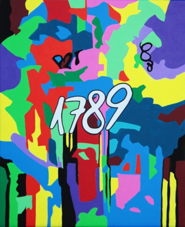 绘画 标题为“1789” 由Lord Wilmore, 原创艺术品, 丙烯