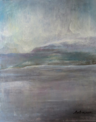 Peinture intitulée "milky-mist-02-2017-…" par Marianne Charlotte Mylonas-Svikovsky (Marlo), Œuvre d'art originale, Acrylique