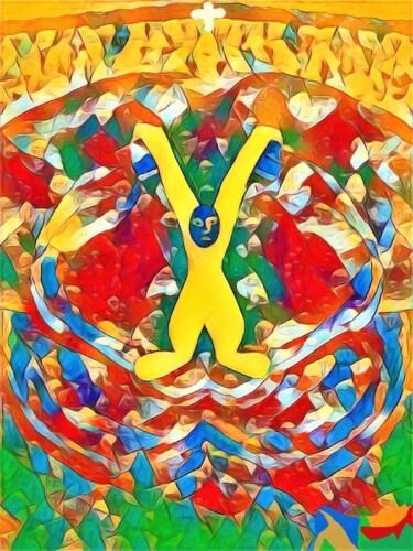 Digital Arts titled "HANG...IN THERE!" by Jmsbell, Original Artwork, Digital Painting