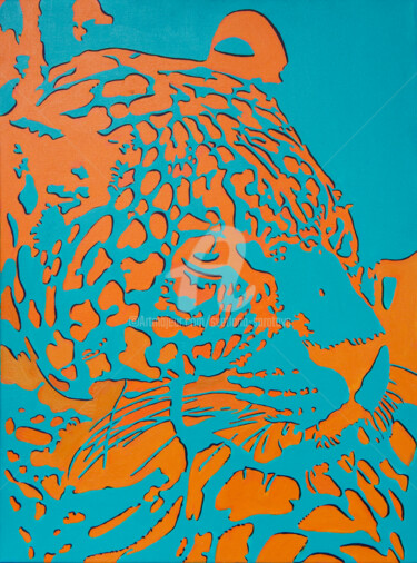 绘画 标题为“Leopard” 由Svetlana Saratova, 原创艺术品, 丙烯