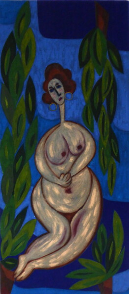 Peinture intitulée "Au fin bout de soi" par Laure Barlet, Œuvre d'art originale, Huile