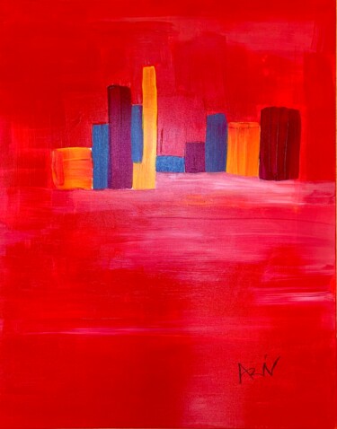 Painting titled "Citadelle" by Vincent Arin, Original Artwork, Acrylic