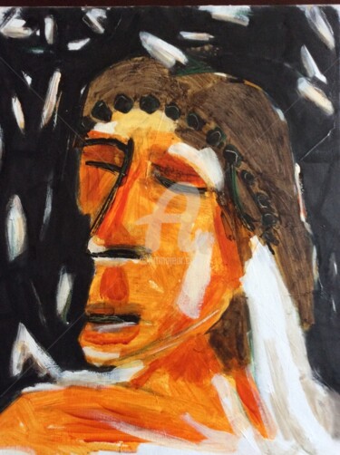 Peinture intitulée "encres-sur-toile-2.…" par Pascal, Œuvre d'art originale, Encre