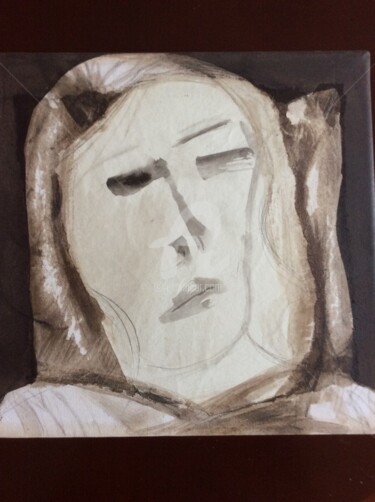 Peinture intitulée "encres-sur-toile.jpg" par Pascal, Œuvre d'art originale, Encre