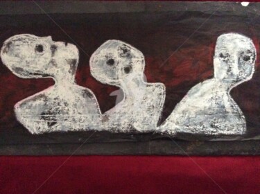 Peinture intitulée "personnages burlesq…" par Pascal, Œuvre d'art originale, Huile