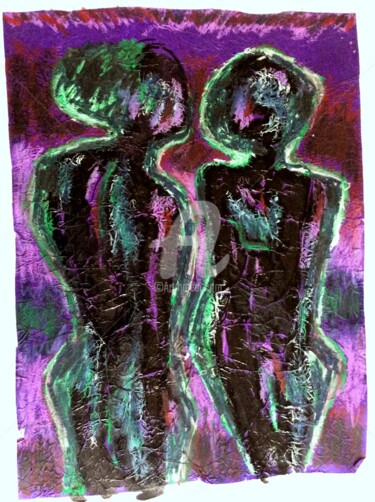 Peinture intitulée "Face à facejpg" par Pascal, Œuvre d'art originale, Autre