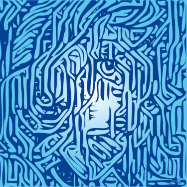 数字艺术 标题为“Deep Roy” 由Art-Now, 原创艺术品, 2D数字工作 安装在其他刚性面板上