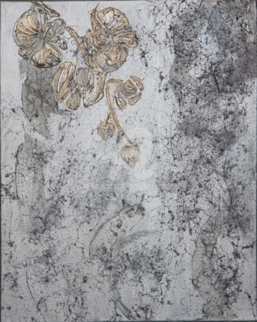 绘画 标题为“silver orchid II” 由Svetlana Saratova, 原创艺术品, 丙烯
