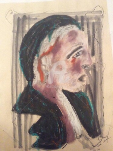 Peinture intitulée "Buste" par Pascal, Œuvre d'art originale