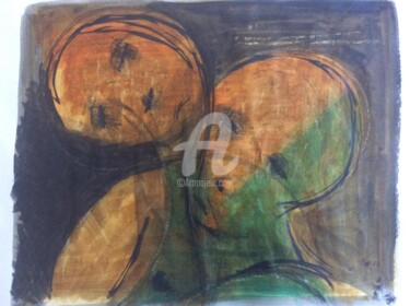 Peinture intitulée "De l'un à l'autre" par Pascal, Œuvre d'art originale