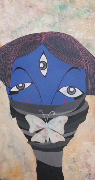 Painting titled ""I don't know"" by Dulguun, Original Artwork, Acrylic