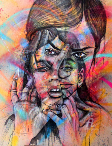 Painting titled "Colorful MIX" by Art De Noé, Original Artwork, Acrylic