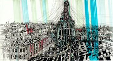 Zinger Drawing titled "Zinger" by Maria Susarenko, Original Artwork, Ballpoint pen