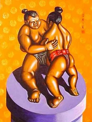 Painting titled "Game" by Marcelo Novo, Original Artwork
