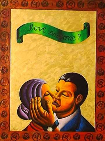 Painting titled "Love, Anyone?" by Marcelo Novo, Original Artwork