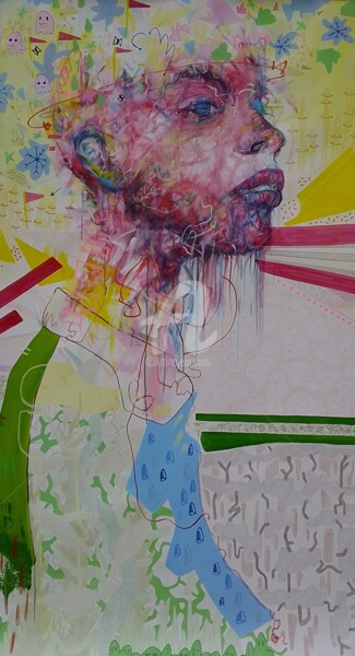 Peinture intitulée "Environnement" par Sheraf, Œuvre d'art originale, Acrylique