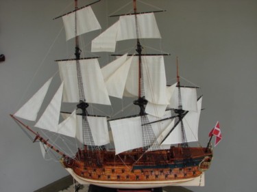 Desenho intitulada "Veleiro Norske love" por Alceo Luiz De Costa Dcosta, Obras de arte originais