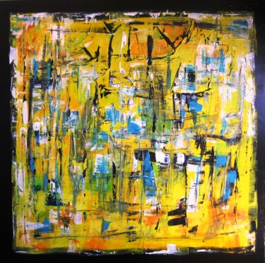 Peinture intitulée "Yellow" par Philippe Rabouille (Raph), Œuvre d'art originale, Acrylique