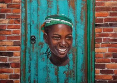 Peinture intitulée "Africaine, Street A…" par Laurent Chimento, Œuvre d'art originale, Acrylique