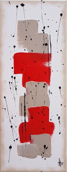 绘画 标题为“tableau peinture ve…” 由Sandrine Hartmann, 原创艺术品, 丙烯 安装在木质担架架上