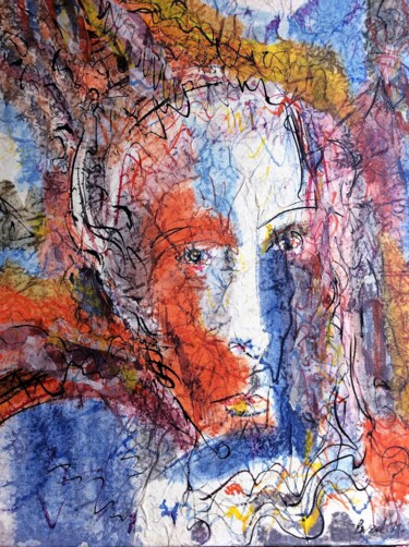 Peinture intitulée "Vision multiple" par Pascal, Œuvre d'art originale