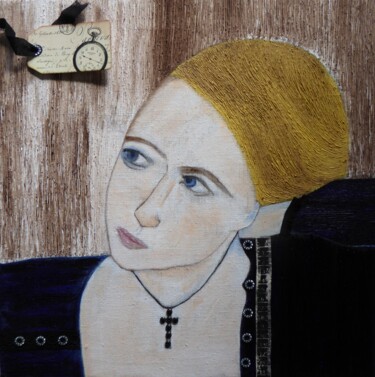 Peinture intitulée "Manon" par Laure Barlet, Œuvre d'art originale, Huile