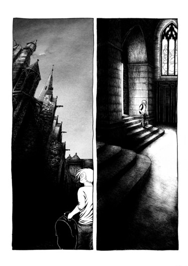 Dessin intitulée "p12" par Sébastien Bocquet, Œuvre d'art originale, Encre