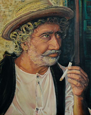 The womanizer Peinture intitulée "The womanizer" par Giorgos Zerbas, Œuvre d'art originale, Huile